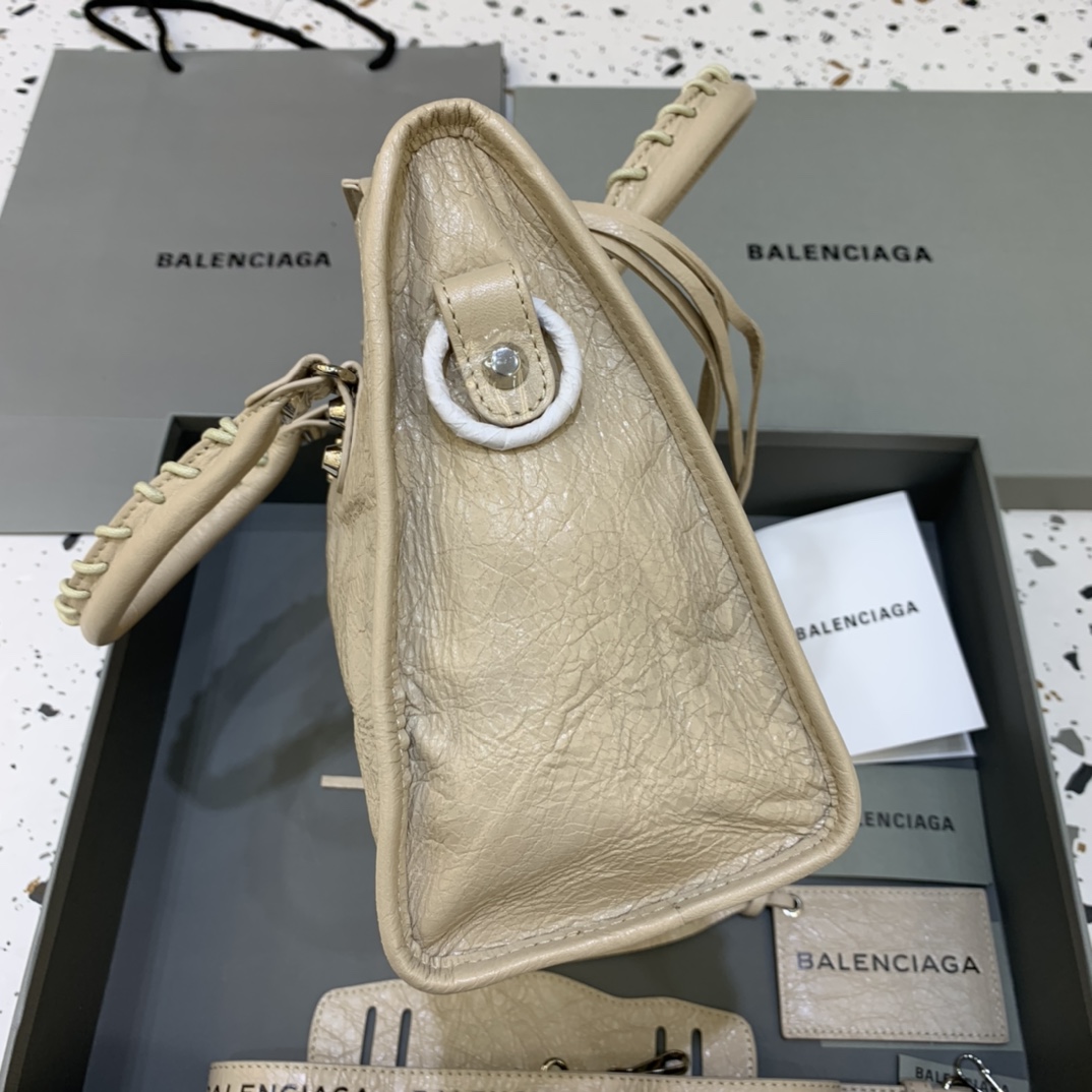 Balenciaga Classic City Small Handbag Shoulder Bag Apricot